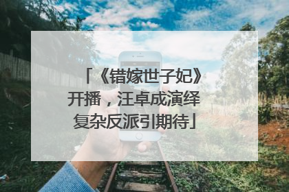 《错嫁世子妃》开播，汪卓成演绎复杂反派引期待