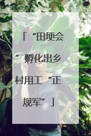 “田埂会”孵化出乡村用工“正规军”