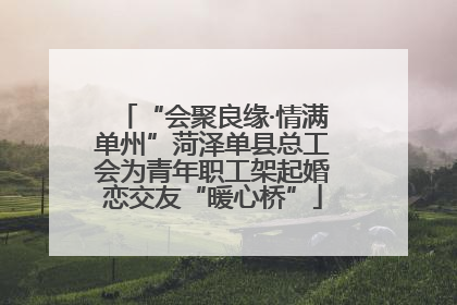 “会聚良缘·情满单州”菏泽单县总工会为青年职工架起婚恋交友“暖心桥”
