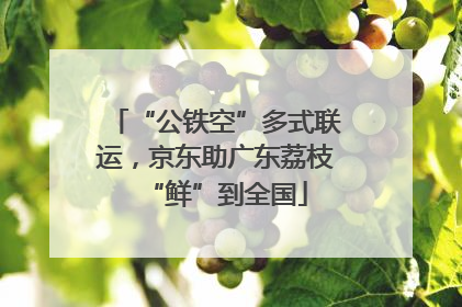 “公铁空”多式联运，京东助广东荔枝“鲜”到全国
