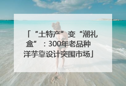 “土特产”变“潮礼盒”：300年老品种洋芋靠设计突围市场