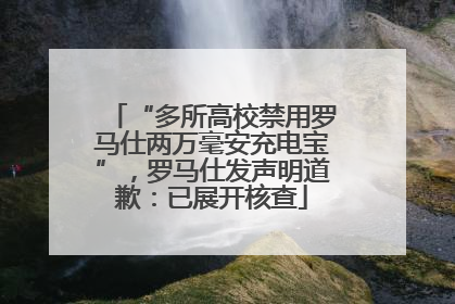 “多所高校禁用罗马仕两万毫安充电宝”，罗马仕发声明道歉：已展开核查