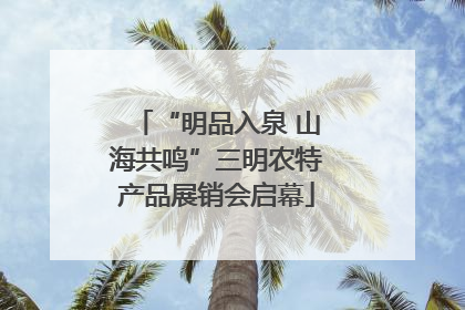 “明品入泉 山海共鸣”三明农特产品展销会启幕