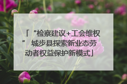 “检察建议+工会维权” 城步县探索新业态劳动者权益保护新模式