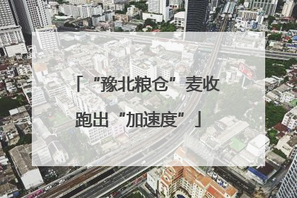 “豫北粮仓”麦收跑出“加速度”