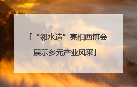 “邻水造”亮相西博会 展示多元产业风采
