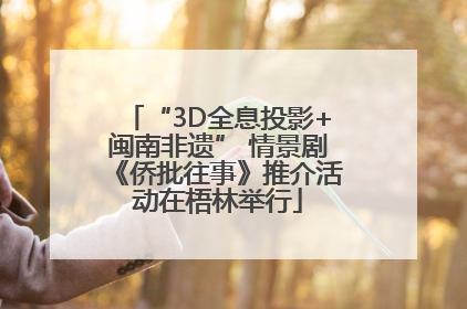 “3D全息投影+闽南非遗” 情景剧《侨批往事》推介活动在梧林举行