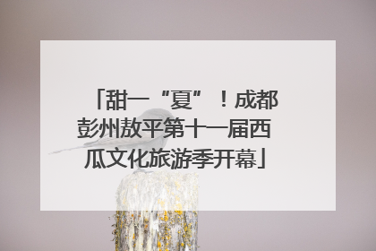 甜一“夏”！成都彭州敖平第十一届西瓜文化旅游季开幕