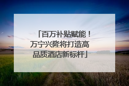 百万补贴赋能！万宁兴隆将打造高品质酒店新标杆