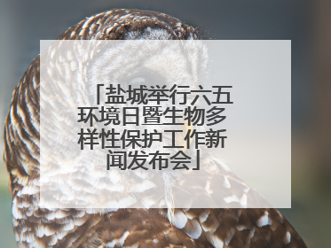 盐城举行六五环境日暨生物多样性保护工作新闻发布会