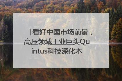 看好中国市场前景，高压领域工业巨头Quintus科技深化本土策略，构建全方位服务亚太区总部