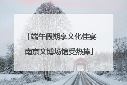 端午假期享文化佳宴 南京文博场馆受热捧
