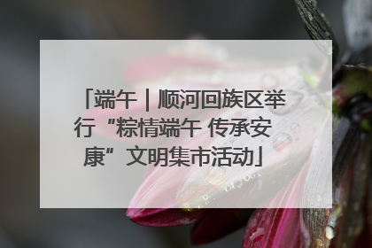 端午｜顺河回族区举行“粽情端午 传承安康”文明集市活动