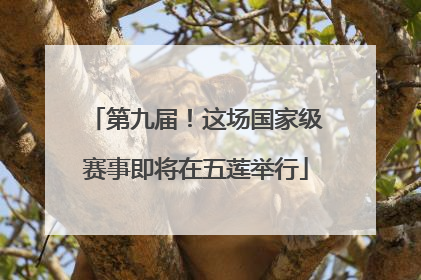 第九届！这场国家级赛事即将在五莲举行