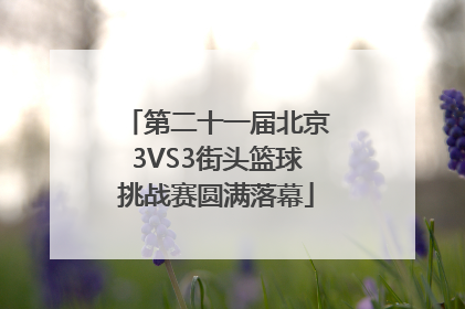 第二十一届北京3VS3街头篮球挑战赛圆满落幕
