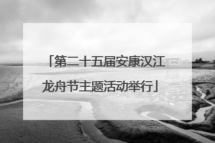 第二十五届安康汉江龙舟节主题活动举行