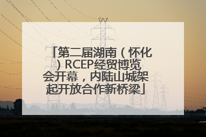 第二届湖南（怀化）RCEP经贸博览会开幕，内陆山城架起开放合作新桥梁