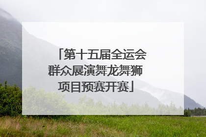 第十五届全运会群众展演舞龙舞狮项目预赛开赛