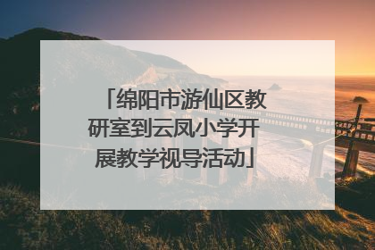 绵阳市游仙区教研室到云凤小学开展教学视导活动