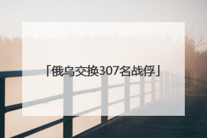 俄乌交换307名战俘