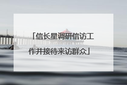 信长星调研信访工作并接待来访群众