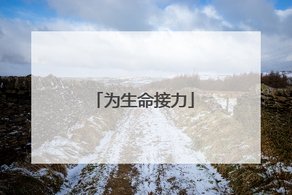 为生命接力