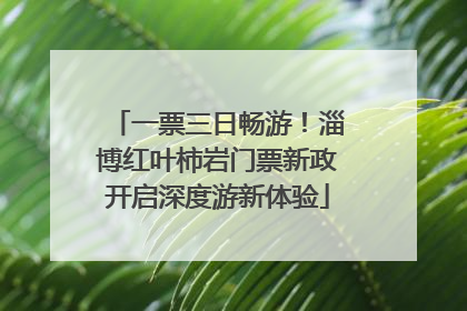 一票三日畅游！淄博红叶柿岩门票新政开启深度游新体验
