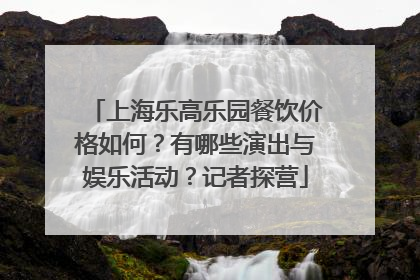 上海乐高乐园餐饮价格如何？有哪些演出与娱乐活动？记者探营