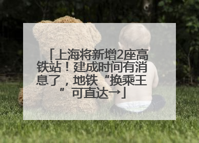 上海将新增2座高铁站！建成时间有消息了，地铁“换乘王”可直达→