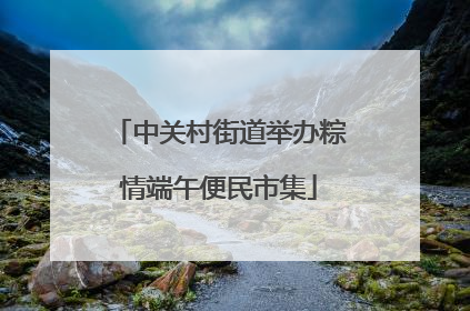 中关村街道举办粽情端午便民市集