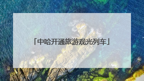 中哈开通旅游观光列车