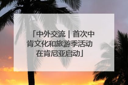 中外交流｜首次中肯文化和旅游季活动在肯尼亚启动