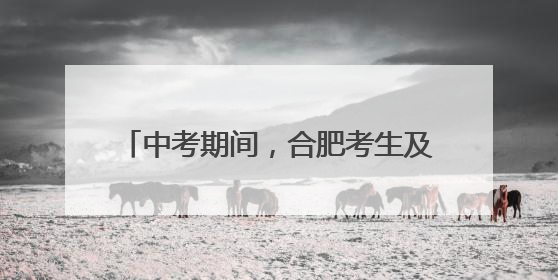 中考期间，合肥考生及家长可免费乘坐地铁