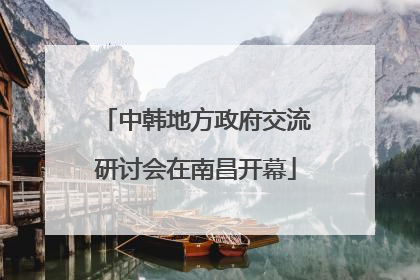 中韩地方政府交流研讨会在南昌开幕