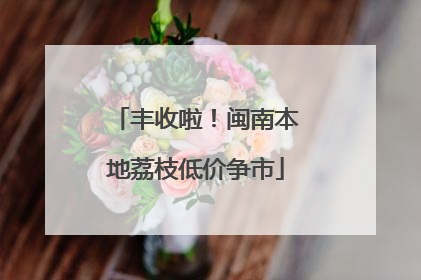 丰收啦！闽南本地荔枝低价争市