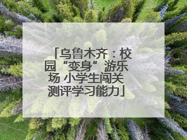 乌鲁木齐：校园“变身”游乐场 小学生闯关测评学习能力