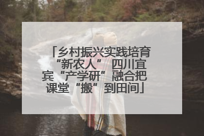 乡村振兴实践培育“新农人” 四川宜宾“产学研”融合把课堂“搬”到田间