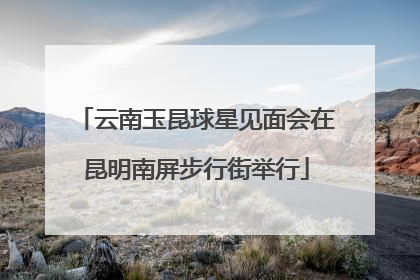 云南玉昆球星见面会在昆明南屏步行街举行