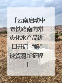 云南启动中老铁路南向常态化水产品进口开启“鲜”速贸易新征程