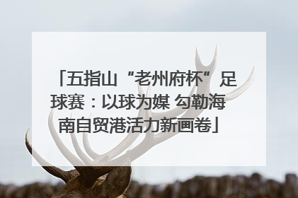 五指山“老州府杯”足球赛：以球为媒 勾勒海南自贸港活力新画卷