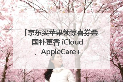 京东买苹果领惊喜券叠国补更香 iCloud、AppleCare+服务限时低至85折