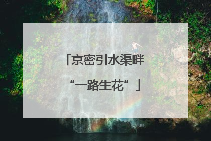 京密引水渠畔“一路生花”