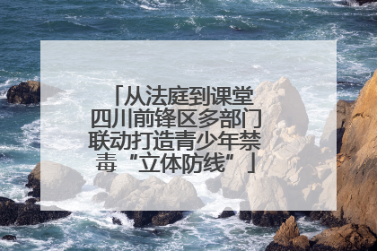 从法庭到课堂 四川前锋区多部门联动打造青少年禁毒“立体防线”