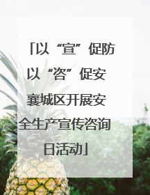 以“宣”促防 以“咨”促安 襄城区开展安全生产宣传咨询日活动