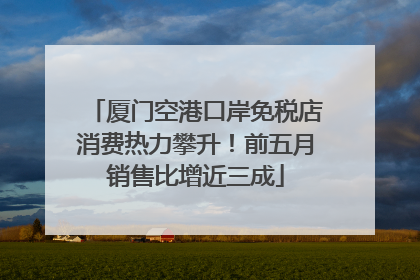 厦门空港口岸免税店消费热力攀升！前五月销售比增近三成
