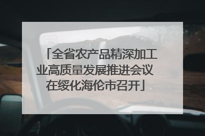全省农产品精深加工业高质量发展推进会议在绥化海伦市召开