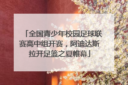 全国青少年校园足球联赛高中组开赛，阿迪达斯拉开足篮之夏帷幕