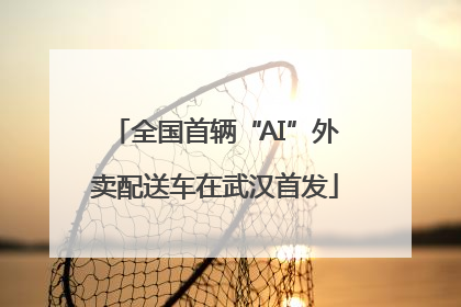 全国首辆“AI”外卖配送车在武汉首发