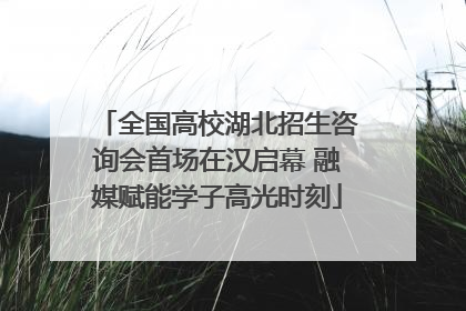 全国高校湖北招生咨询会首场在汉启幕 融媒赋能学子高光时刻