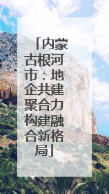 内蒙古根河市：地企共建聚合力构建融合新格局